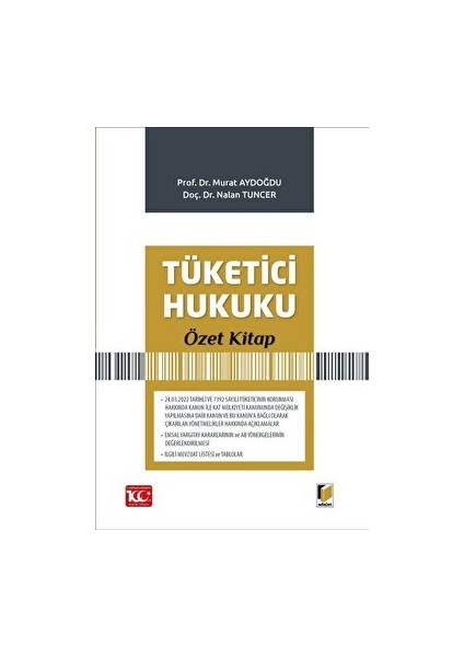 Tüketici Hukuku Özet Kitap - Murat Aydoğdu