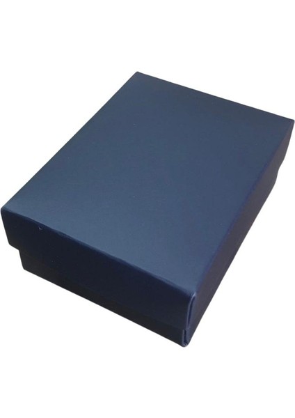 Lacivert Karton Kolye & Mini Set KUTUSU24 Lü Paket (Içi Süngerli)