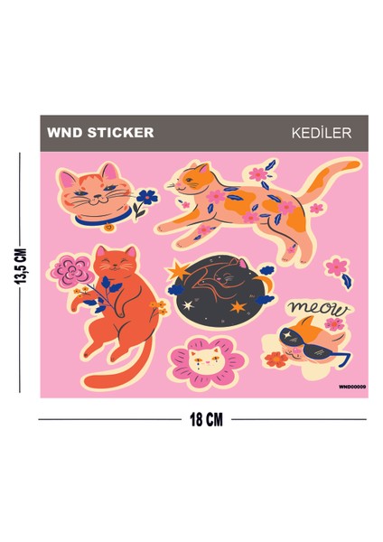 Süper Kediler Sticker Seti