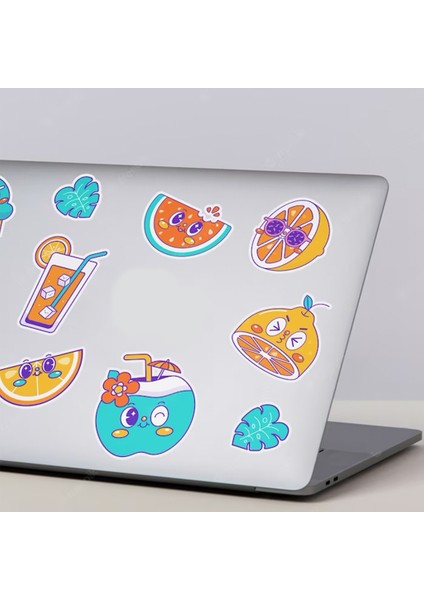 Red Creative Sticker Seti