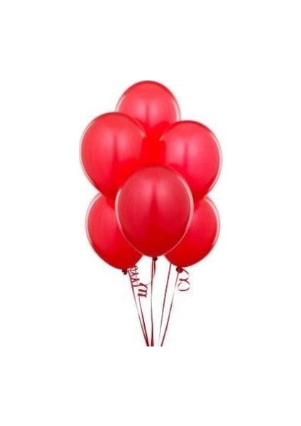 Kırmızı Balon + Kırmızı Metalik Balon + Kırmızı Parti Balonu 100 Adet modelleri