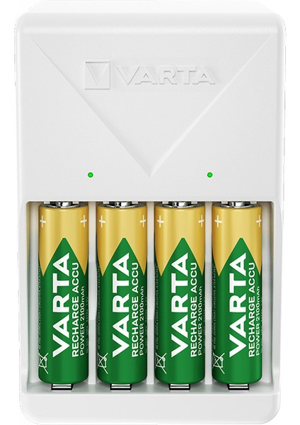 Varta 4xaa 2100 Mah Pilli Beyaz Plug Pil Şarj Cihazı (81)