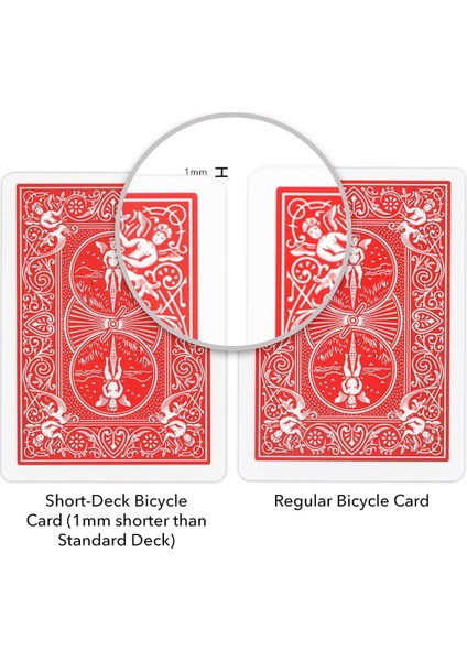 Magic Short Deck Kırmızı Deste