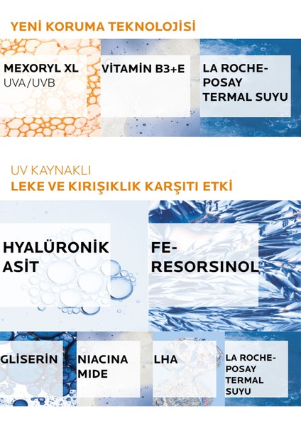 La Roche Posay Anthelios Age Correct Spf50 Renkli Kapatıcı Özelliğe Sahip Yüz Güneş Kremi 50 Ml
