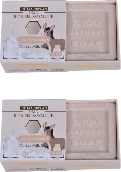 Bitkisel Eşek Sütü Sabunu 125gr X 2 Ad. Doğal
