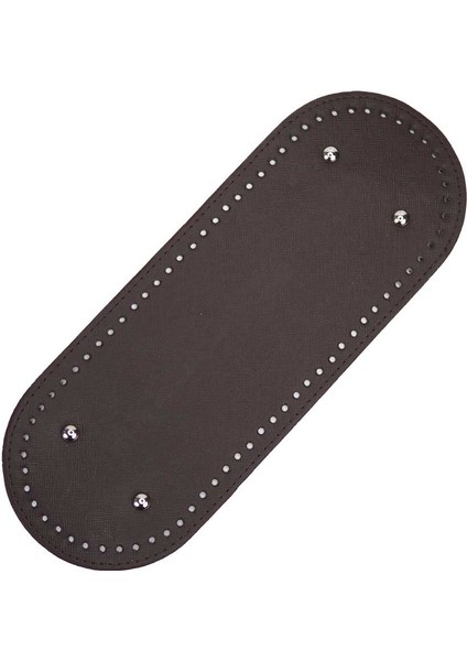 Oval Suni Deri Çanta Tabanı 31,5 x 12 cm - Kahve