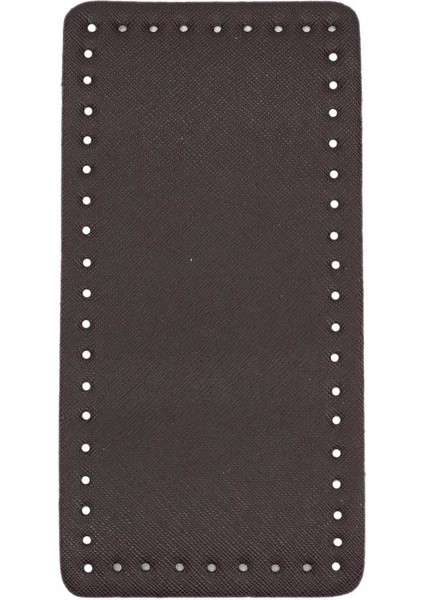 Rivetsiz Dikdörtgen Suni Deri Çanta Tabanı 20X10 Kahverengi