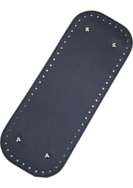 Dikdörtgen Suni Deri Çanta Tabanı 32 x 12 cm Lacivert