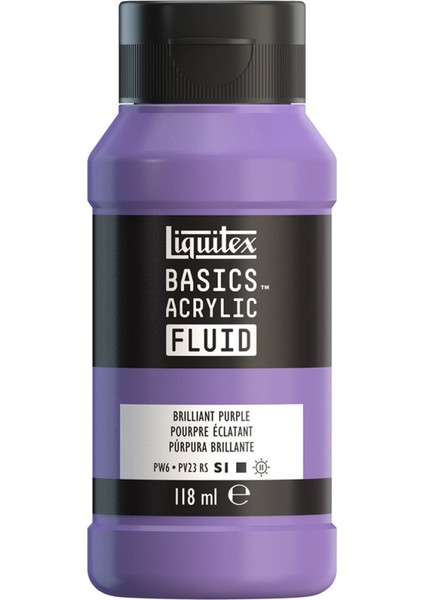 Basics Fluid Akrilik Boya 118ML Brilliant Purple 590