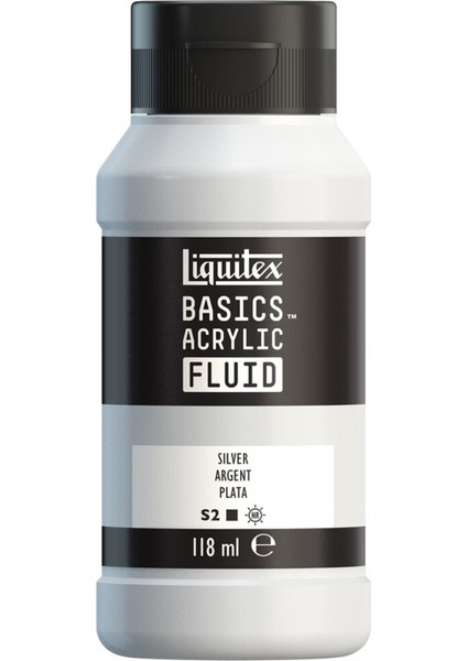 Basics Fluid Akrilik Boya 118ML Silver 052 S.2