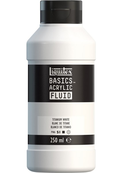 Basics Fluid Akrilik Boya 250ML Titanium White 432
