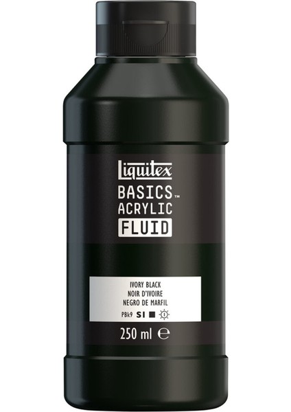 Basics Fluid Akrilik Boya 250ML Ivory Black 244