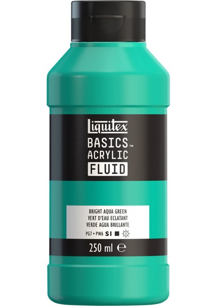 Basics Fluid Akrilik Boya 250ML Bright Acqua Green 660