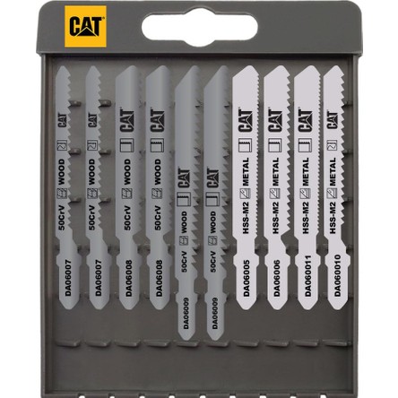 Cat DA06901 10 Parça Profesyonel Metal/ahşap Hassas/kaba Kesim Dekupaj Testere Ucu