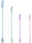4 Adet Silikon Spatula Seti Mini Kavanoz Kazıyıcı Küçük Silikon Spatula Makyaj Spatula Mini Spatula Losyon Karıştırıcı Gıda Şişelerinden Alın Güzellik Ürünleri (Grace Colors) (Yurt Dışından) 1