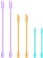 Mini Silikon Spatula Seti, Küçük Makyaj Spatulası, Dar Açıklıklar Için Ince Kavanoz Kazıyıcı, Mutfak, Gıda Şişeleri, Güzellik Ürünleri, Kozmetik, 6'lı Set (Çok Renkli) (Yurt Dışından) 2