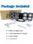 3D LED Gece Lambası Dijital Çalar Saat, Yatak Odası Için 8,4" Alarm Saati, %0-100 Dimmer, 12/24H, Ofis Yatak Odası Komidin Masası Için Erteleme (Siyah/beyaz) (Yurt Dışından) 2