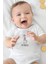 Sevimli Zebra Be Yourself Bebek Alttan Çıtçıtlı Yazılı Body Zıbın - Beyaz 1