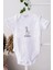 Sevimli Zebra Be Yourself Bebek Alttan Çıtçıtlı Yazılı Body Zıbın - Beyaz 2