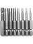 8 Adet 1/4 Inç Tornavida Uçları Altıgen Manyetik Altıgen 50MM ve 5 Adet 4 Flüt End Mill Cnc Freze Kesici HRC50 (Yurt Dışından) 4
