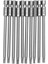 10 Adet 100MM Uzunluk 1/4 Inç Hex Shank T20 Torx Güvenlik Tornavida Uçları, Gümüş Gri (Yurt Dışından) 1
