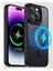 BufaloGlass iPhone 14 Pro Max MagSafe Uyumlu Premium Magnific Dark Black Case/ MagSafe Premium Siyah Kılıf 3