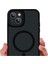 BufaloGlass iPhone 14 Pro Max MagSafe Uyumlu Premium Magnific Dark Black Case/ MagSafe Premium Siyah Kılıf 4