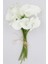 Yapay Çiçek Islak Gala Çiçeği 8 Dal Beyaz 1