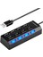 4 Port USB Hub 2.0 Çoklayıcı Anahtarlı Işıklı Çoğaltıcı Switch 1