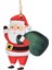 Yılbaşı Ağaç Süsü Ahşap Noel Baba 2