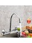 Aletler Malzemeleri Çift Kolları Mutfak Banyo Musluk Paslanmaz Çelik + Pp Lavabo Çift Delikli Sıcak/soğuk Su Tapwear (Yurt Dışından) 4
