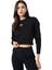 Air Kadın Crop Sweatshirt Rahat Kesim ve Siyah Renk ile Şık Sezonluk Tercih 1