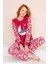 Kışlık Kadın Welsoft Polar Pijama Takımı - Yeni Yıl Pijaması 1