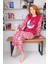 Kışlık Kadın Welsoft Polar Pijama Takımı - Yeni Yıl Pijaması 4