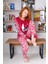 Kışlık Kadın Welsoft Polar Pijama Takımı - Yeni Yıl Pijaması 5