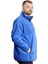 Büyük Beden Erkek Sweat Yarım Fermuarlı Garnili Polar 23552 Mavi 3