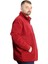 Büyük Beden Erkek Sweat Yarım Fermuarlı Garnili Polar 23552 Bordo 3