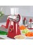 Kırmızı B Sebze Dilimleyici Manuel Mutfak Aksesuarları Sebze Doğrama 3 In 1 Yuvarlak Rende Kesici Patates Spiralizer Ev Mutfak Aletleri (Yurt Dışından) 2