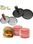 100 Kağıt Siyah Set Hamburger Presi Patty Maker Seti 100 Adet Balmumu Kağıt Yaprak Yapışmaz Et Baskı Kolu Patty Burger Maker Kalıp Barbekü Için (Yurt Dışından) 2