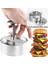 Çap 10.1 cm 304 Paslanmaz Çelik Hamburger Presi Hamburger Patty Maker Et Köftesi ve Ince Burger Yapmak Için Yapışmaz Burger Presi Yeni (Yurt Dışından) 2
