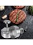 114MM Hamburger Presi Burger Patty Maker 304 Paslanmaz Çelik Domuz Sığır Burger Manuel Pres Kalıp Izgara Kalbur Et Aracı Dropship (Yurt Dışından) 3