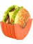 Turuncu Silikon Burger Tutucular Yeniden Kullanılabilir Sandviç Tutucu Kutusu Sığır Presi Patty Kalıp Hamburger Topuzu Kabuk Mutfak Aracı Bpa Içermeyen Bulaşık Makinesi (Yurt Dışından) 1