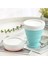 PINK-1PC-350ML Katlanır Silikon Bardak Kahve Kupaları Seyahat Katlanabilir Silikon Bardak Taşınabilir Handcup Geri Çekilebilir Gıda Sınıfı Katlanabilir Su Bardakları (Yurt Dışından) 5