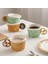 Kahve Tabağı 200-400 ml Diy Fincan Sevimli Kahve Tabağı Ev Dekorasyonu Kore Ins Kahve Fincanları Yaratıcı Kupa Çay Tabağı Kişilik Fincan Cafe Kahve Fincanı Eşyaları (Yurt Dışından) 4