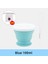 Mavi 100 ml Silikon Katlanır Kupa 60-350 ml Seyahat Kamp Arkadaşı Fincan Gıda Sınıfı Silikon Paslanmaz Çelik Çocuk Fincan Taşımak Için Okul Açık Kahve Handcup (Yurt Dışından) 1