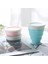 Mavi 100 ml Silikon Katlanır Kupa 60-350 ml Seyahat Kamp Arkadaşı Fincan Gıda Sınıfı Silikon Paslanmaz Çelik Çocuk Fincan Taşımak Için Okul Açık Kahve Handcup (Yurt Dışından) 4