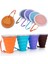 Turuncu 270ML 270ML Katlanır Gıda Sınıfı Su Bardağı Seyahat Silikon Geri Çekilebilir Katlanır Su Bardağı Renkli Taşınabilir Açık Kahve Gargara Bardağı (Yurt Dışından) 2