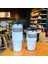 Beyaz 30OZ900ML 30OZ 20OZ Saman Kahve Yalıtım Kulplu Fincan Taşınabilir Araba Paslanmaz Çelik Su Şişesi Büyük Kapasiteli Seyahat Bira Kupası (Yurt Dışından) 1