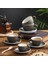 80 ml Seramik Kahve Fincan ve Çay Tabağı Seti Granit Amerikan Latte Fincan Çekme Çiçek Fincan Espresso Fincanı Cappuccino Kahve Fincanı Restoran Ev (Yurt Dışından) 3