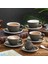 80 ml Seramik Kahve Fincan ve Çay Tabağı Seti Granit Amerikan Latte Fincan Çekme Çiçek Fincan Espresso Fincanı Cappuccino Kahve Fincanı Restoran Ev (Yurt Dışından) 4